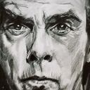 NICK CAVE - SERIA IKONY (A3) - rysunek na prezent, ręcznie wykonany, niej
