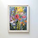 Kwiaty - plakat akwarelowy 50x70 cm na matowym papierze 230 g