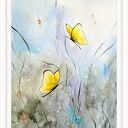 Letnia łąka z motylami - print A2