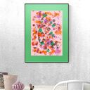 malowana ręcznie, abstrakcja do jadalni, nowoczesna grafika do domu