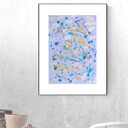 abstrakcyjna grafika do domu, nowoczesny obraz na ścianę, abstrakcja do salonu, grafika do loftu