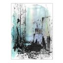 Grafika z cyklu "Lazurowe drżenia" 30cm x 40cm