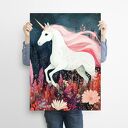 Magiczny Jednorożec - grafika na plakacie na A3