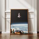 Plakat Trip - Kolaż Fine Art 50x70 cm - kosmiczny kolaż do Twojego wnętrza
