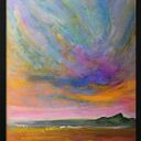 Plakat A3 Niebiański Niepokój reprodukcja pasteli olejnych