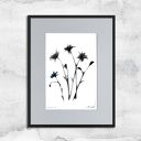 Grafika z ramą - nr 125 - chabry