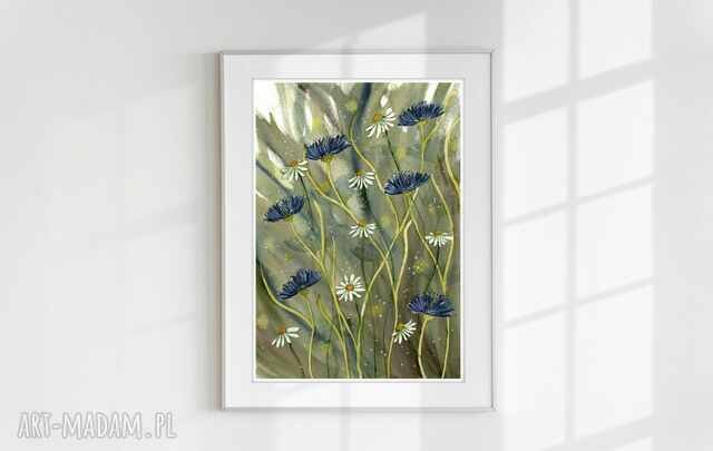 Oryginalna akwarela A4. Chabry