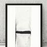 grafiki minimalizm czarne obraz, malowany tuszem 21x30 do ramki, cykl biura