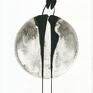 ART Krystyna Siwek minimalizm malowane ręcznie tuszem na naturalnie białym papierze akwarelowym abstrakcja obrazy