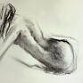 Galeria Alina Louka obrazy kobiet nude back - 50x70cm szkic obraz kobiecy