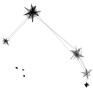 Autorska nr 154 (21.03 19.04) - zodiak baran czarny grafika na prezent
