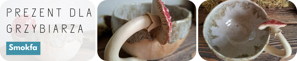 ceramiczne kubki dla grzybiarza prezent