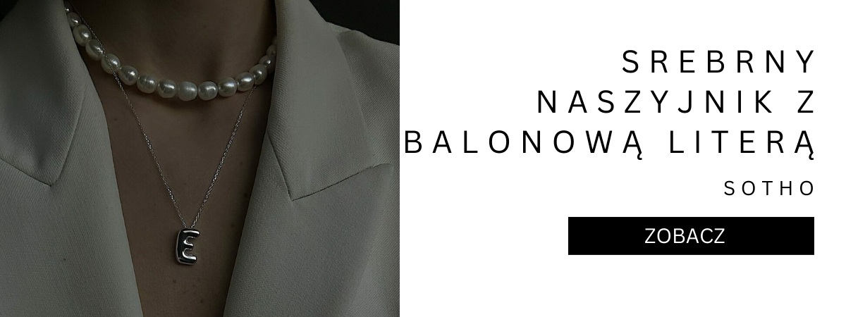 naszyjnik z literka
