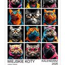 Kalendarz 2026 Miejskie Koty 15x21 cm