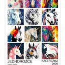 Kalendarz 2026 JEDNOROŻCE 15x21 cm