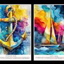 Kalendarz 2026 Morska Przygoda 15x21 cm