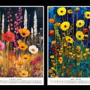Kalendarz 2026 ŁĄKA 15x21 cm - 12 luźnych grafik dla kobiet lubiących naturę