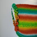 Kamizelka kolorowa wełniana