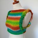 Kamizelka kolorowa wełniana