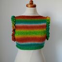 Kamizelka kolorowa wełniana