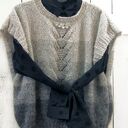 Kamizelka w odcieniach szarości, moherowy bezrękawnik