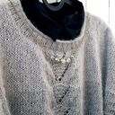 Kamizelka w odcieniach szarości, moherowy bezrękawnik