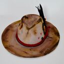Kapelusz z czachą - ręcznie robiona fedora z filcu (58-59 cm)