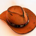 Kapelusz kowbojski karmel - handmade country z filcu wełnianego