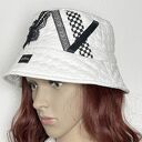 Ręcznie robiona czapka bucket hat ZERO WASTE 15 - motyl, upcycling i koronka, rozmiar 56