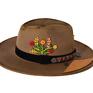 fascynatory filc kapelusze kapelusz w kwiaty filcowy