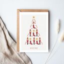 Kartka Bożonarodzeniowa Świąteczna Choinka Dziadki do orzechów