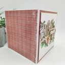 Kartka świąteczna z pierniczkami i napisem „Rodzinnych Świąt” - handmade