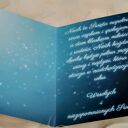 Ręcznie robiona kartka świąteczna, niepowtarzalna z pięknymi życzeniami, nocny las, prezent