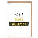 Kartka dla „Tato, jesteś najlepszy” koperta | Dzień Ojca