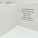 Kartka świąteczna „Rodzinnych Świąt” z zimową kompozycją - handmade