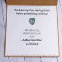 Kartka w pudełku MONSTERA EKO II na ślub - personalizowana pamiątka