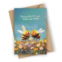 Kartka ślubna - wasza miłość jest słodka jak miód