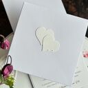 Elegancka personalizowana kartka ślubna w ozdobnej kopercie