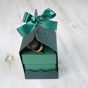 Kartka-pudełko na ślub - butelkowa zieleń