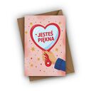 Kartka na Dzień Kobiet - Jesteś piękna