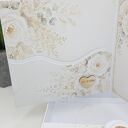 Elegancka kartka ślubna w pudełku z życzeniami