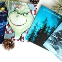 Zestaw kartek świątecznych, 4 kartki zabawne i poważne, piękne i humorystyczne