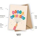 Kartka urodzinowa z balonami Happy Birthday