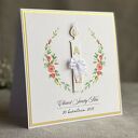 Personalizowana kartka na Chrzest w ozdobnej kopercie 14x14 cm, wzór 54a