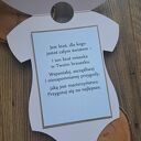 Kartka na narodziny córeczki w pudełku - ręcznie robiona (unikat)
