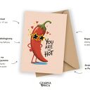 Kartka dla chłopaka You are so hot - zabawny prezent