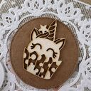 Kartka na urodziny roczek babyshower z jednorożcem