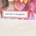 Kartka i koperta 100 lat w szczęściu - ręcznie robione słoneczniki