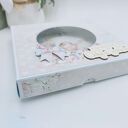Pamiątka z okazji Chrztu Świętego - kartka scrapbooking 3D z pudełkiem (dla dziewczynki)