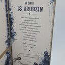 Kartka na 18 urodziny dla chłopaka z pudełkiem - handmade DL